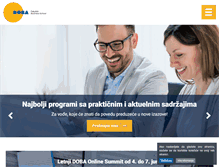 Tablet Screenshot of doba.rs