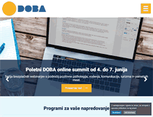 Tablet Screenshot of doba.si